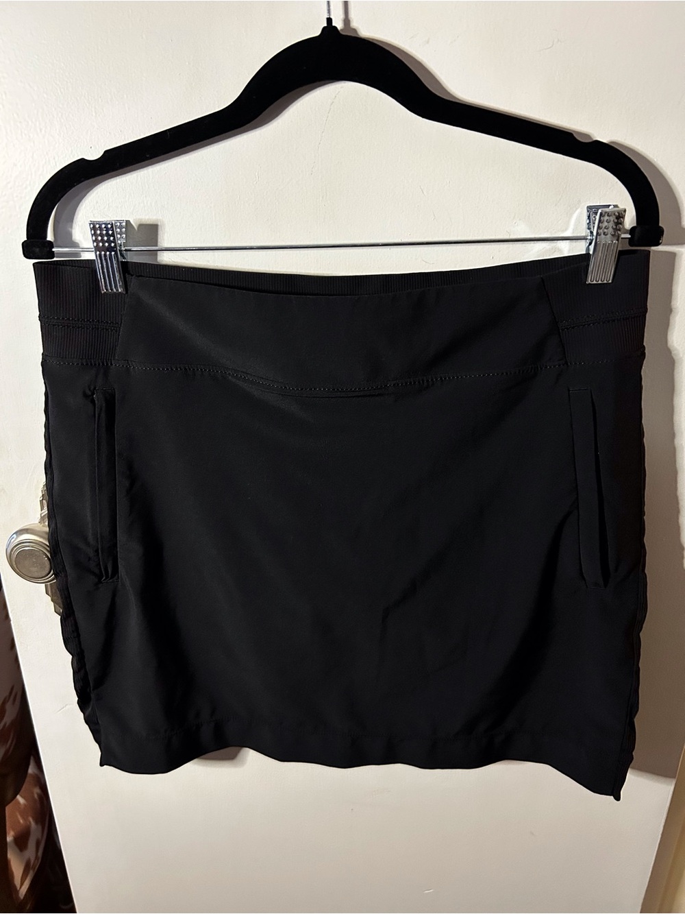 Athleta Black Athletic Skort with Side Pockets
